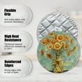 thumbnail image 2 of 2 PCS Pot Holders for Kitchen,Potholders Sets with Hook for Oven,Cooking,Baking,Watercolor - Style Sunflower Bouquet In A Glass Jar, 2 of 5