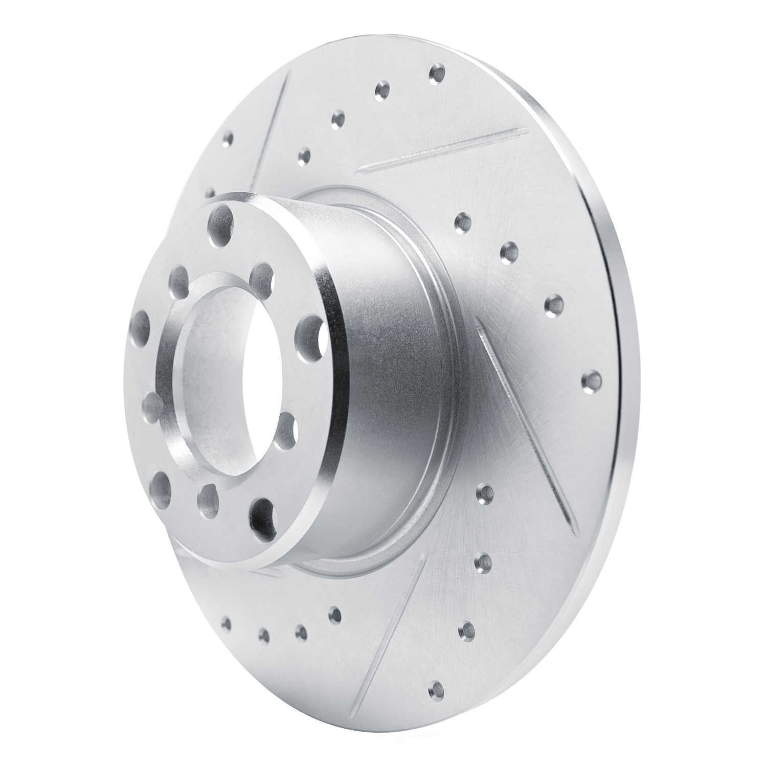 Dynamic Friction Company 631-63002L DFC Brake Rotor - Drilled And Slotted - Silver