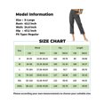 thumbnail image 4 of Womens Casual Linen Capri Cargo Pants Loose elastic Waist ankle Cropped Trouser with Pockets and Button, 4 of 4