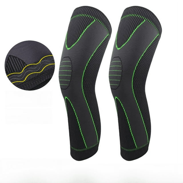 Rodillera deportiva larga para baile, baloncesto, frío, ajenjo, rodillera para correr, montar, correa extendida, rodillera cálida