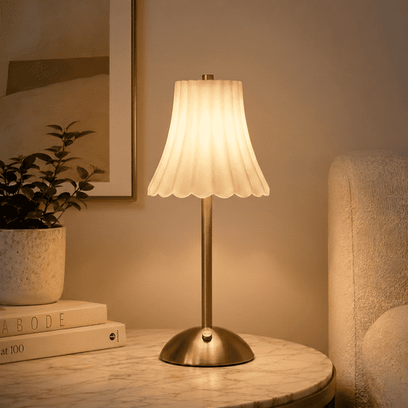 VOLIVO Cordless Table Lamp, Rechargeable Lamp with 3 Color Stepless Dimming, for Bedroom, Living Room, Reading