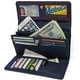 thumbnail image 4 of Gestor de dinero Wallet Nautica para mujer con bloqueo RFID, color morado, 4 of 8