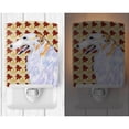 thumbnail image 2 of Caroline's Treasures SS4381CNL Borzoi Fall Leaves Portrait Ceramic Night Light, 6x4x3", multicolor, 2 of 2