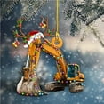 thumbnail image 2 of Bearachild Árbol de Navidad colgante colgante decoración regalo personalizado camión de bomberos vehículo camión barco excavadora colgante Kits de decoración para fiestas No. 4 Bearachild HA042991-04, 2 of 6