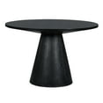 thumbnail image 5 of Retro Round Dining Table Minimalist Elegant Table for Living Room, Dining Room (Black), 5 of 6