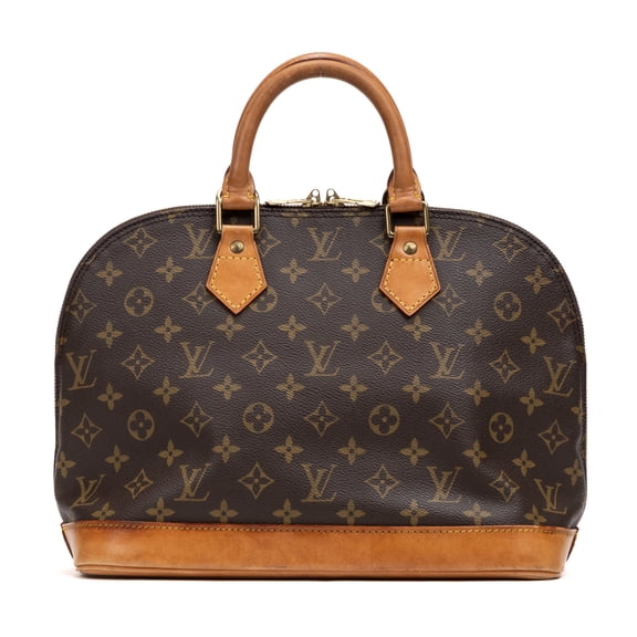 Pre-Owned Louis Vuitton Orange Alma PM Shoulder Bag LV Cup Monogram canvas