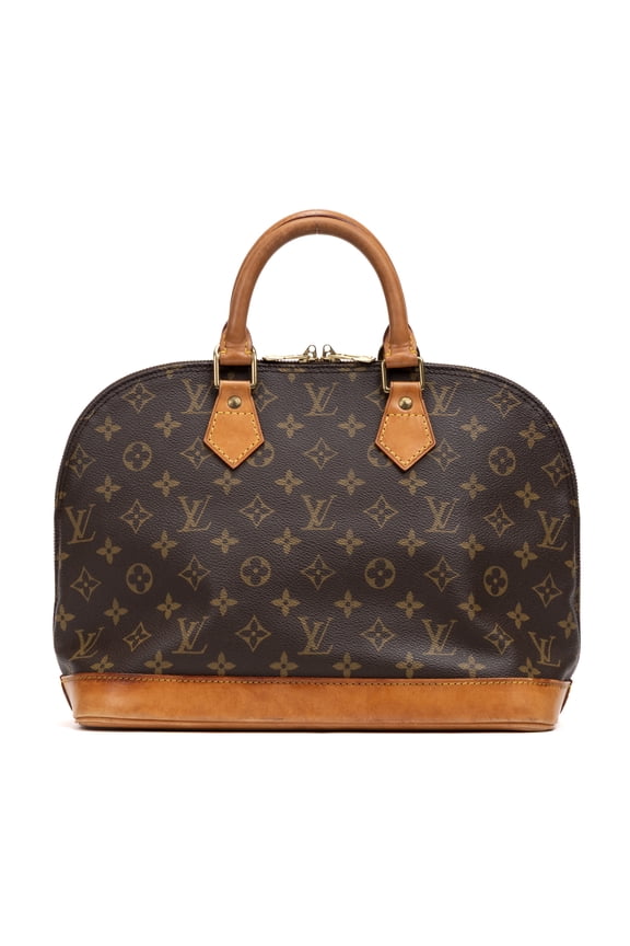 Pre-Owned Louis Vuitton Orange Alma PM Shoulder Bag LV Cup Monogram canvas