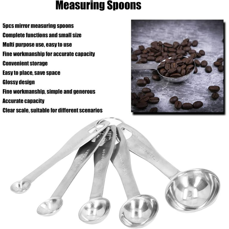 5pcs/set Measuring Spoons Plastic Measure Spoon Kitchen Baking