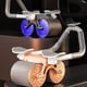 thumbnail image 4 of Soidarity Rueda Abdominal, máquina de entrenamiento muscular para contraer el vientre, soporte plano rodante, rodillo de realce, equipo de Accesorios para máquinas de ejercicios Tipo de tiempo rosa, 4 of 6