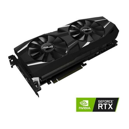 ASUS GeForce RTX 2080 Overclocked 8G GDDR6 Dual-Fan Edition VR Ready HDMI DP 1.4 USB Type-C Graphics Card