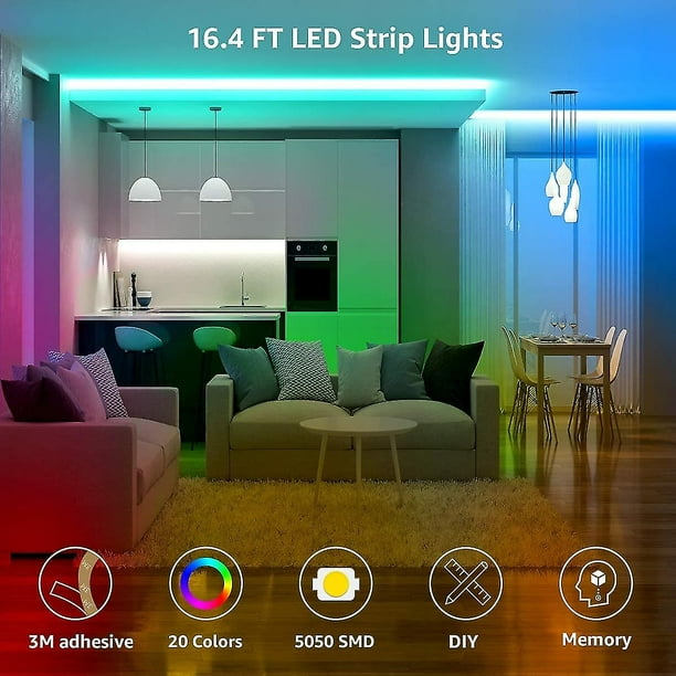 16.4 ft led light strip deals