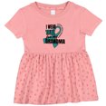 thumbnail image 3 of Inktastic I Wear Teal for My Grandma Ovarian Cancer Awareness Girls Baby Dress, 3 of 5