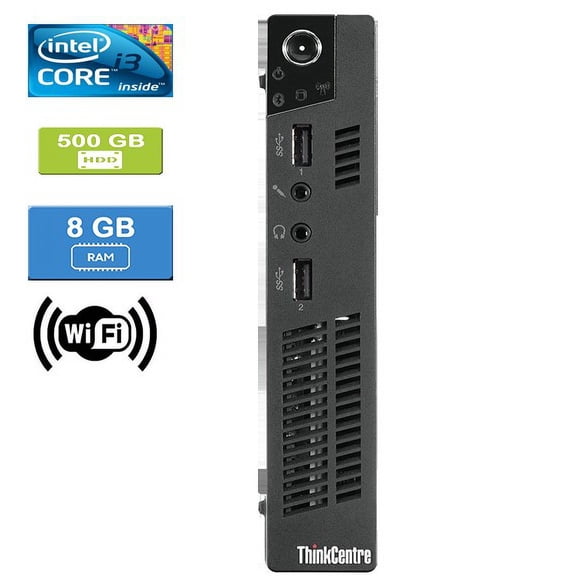 Used: LENOVO M72E TINY Intel Core i3-3220T , 8GB, 500GB HDD, Win 10 Pro