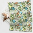 thumbnail image 6 of Yiaed Meadow Plants And Butterflies Print Dog Blankets-Cat Blanket Washable for Couch Protection,Puppy Blanket, Soft Plush Reversible Throw Furniture Protector-Large, 6 of 8