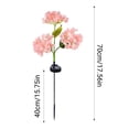 thumbnail image 3 of Solar Powered Hydrangea Flower Lights Courtyard Lights Outdoor Waterproof Garden Balcony Decoration Landscaping Outdoor Floor Mounted Hydrangea Flower Ligh, 3 of 8