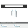 thumbnail image 4 of Amerock Medora 7-9/16 inch (192mm) Center-to-Center Rectangle Matte Black Cabinet Pull Backplate, 4 of 6