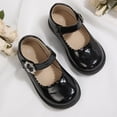 thumbnail image 7 of Rexoro Girls Mary Janes Dress Shoes Faux Patent Leather Hook Loop Toddler Flats for Wedding Party, 7 of 7