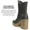 thumbnail image 3 of Journee Collection Womens Jaquie Round Toe Platform High Ankle Booties, 3 of 6