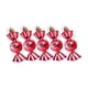 thumbnail image 2 of Bola de Navidad Decorativa Especial, Colgante Pequeño de Plástico Galvanizado, Pintada a Mano, Estrella Hexagonal de Caramelo Rojo., 2 of 7