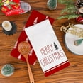 thumbnail image 2 of Christmas Kitchen Towels Set of 2, 18x26 Inch Merry Christmas Dish Towels Red, 2 of 6