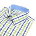 thumbnail image 3 of Berlioni Italy Men's Yarn Dyed Luxe Cotton Dress Shirt Modern Fit, 3 of 3