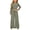 01# Army Green, variant on UKHCCC Girls 2 Piece Outfit, Striped Long Sleeve Crop Top and Wide Leg Pants Set with Drawstring Waist, Fall Winter Clothes Ages 7-15