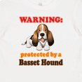 thumbnail image 4 of Inktastic Protected by a Basset Hound Funny Dog Boys or Girls Baby T-Shirt, 4 of 5