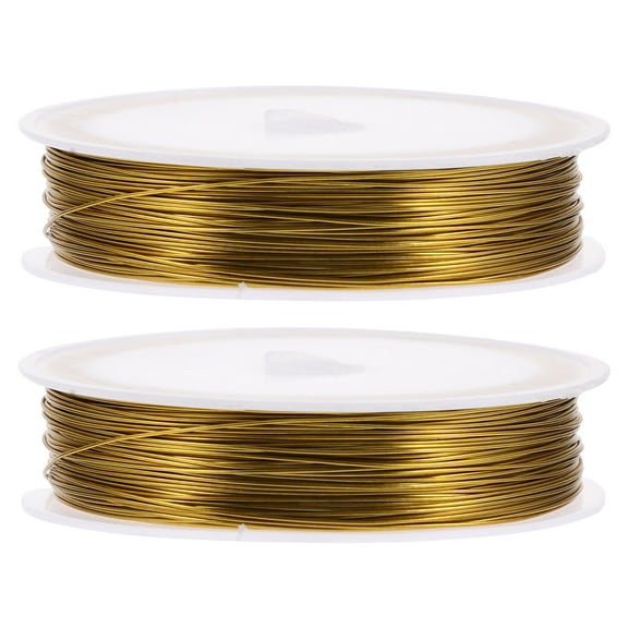 HOKARUA 2 Rolls of Handmade Colored Wire Multi-function Fake Flower Bouquet Making Iron Wires