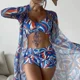 thumbnail image 1 of Trajes de baño estampados de verano, conjuntos de Tankini, traje de baño femenino con realce para ropa de playa, trajes de baño de tres piezas, traje de baño para piscina para mujer, 1 of 5