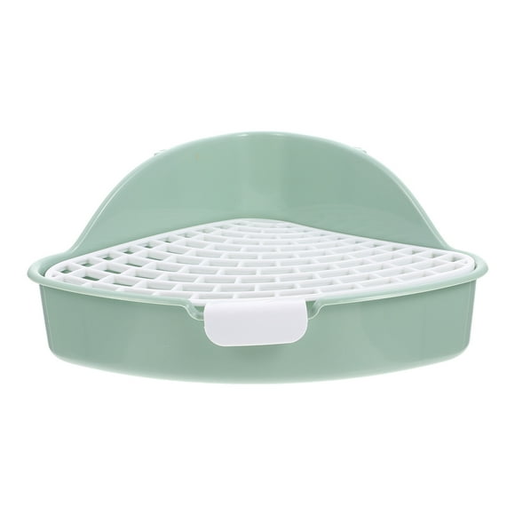 Caja de arena para conejos, inodoro para cobayas, caja de arena para animales pequeños, orinal de entrenamiento para conejos