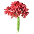 thumbnail image 2 of Ramo de 12 estambres de flores artificiales y pistilo para el hogar, boda, corona de regalo DIY rojo, 2 of 9