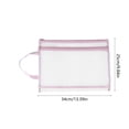 thumbnail image 3 of Bolsa de malla de gran capacidad con diseño de doble capa transparente: estuche con cremallera para organizar tareas, exámenes y documentos con asa., 3 of 6