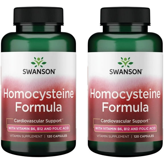 Swanson Homocysteine Formula 120 Caps 2 Pack