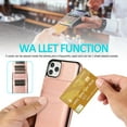 thumbnail image 6 of iPhone 11 Wallet Case with Card Holder, Mantto PU Leather Kickstand Card Pocket Slots Shockproof Phone Back Cover For Apple iPhone 11 6.1 inch - Rose Gold, 6 of 7