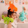 thumbnail image 4 of Lindo reptil lagarto camaleón Iguana Gecko juguetes de peluche muñeca de animales de peluche bebé niños regalos de cumpleaños decoración de la habitación, 4 of 4