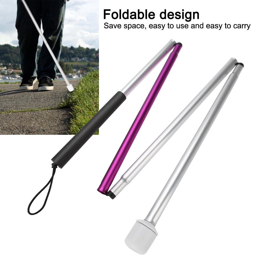 OTVIAP Foldable Walking Stick, Folding Cane,Folding Foldable Reflective