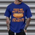 thumbnail image 2 of CONZONE Mens Tshirts Short Sleeve T-Shirts for Men Crew Neck Funny Hotdog Graphic Casual Summer Tee Tops, 2 of 4
