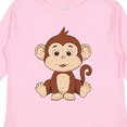 thumbnail image 4 of Inktastic Cute Brown and Tan Monkey Boys or Girls Long Sleeve Toddler T-Shirt, 4 of 5