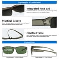 thumbnail image 6 of TINHAO Fit Over Glasses Sunglasses for Men with Hard Case, Polarized UV400 Wrap Around Prescription Glasses for Driving Fishing Hiking Golf Cycling Outdoor, 6 of 7