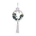 thumbnail image 1 of AMLESO Nordic Easter Wreath for Front Door Background Artificial Leaves Macrame Garland Beige, 1 of 8