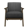 thumbnail image 4 of Lexicon Damala Mid-Century Fabric Upholstered Accent Chair in Dark Gray, 4 of 5