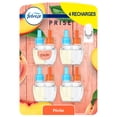 thumbnail image 2 of Febreze Plug In Air Freshener, Odor-Fighting Scented Oil Refill, Juicy Summer Peaches Scent, 4 Refills, 2 of 12
