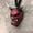 B, variant on Car Hanging Pendant,Samurai Hannya Japanese Oni Helmet Car Rear View Mirror Charm Fashion Pendant Auto Decoration Ornament