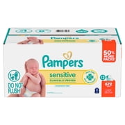 Pampers Sensitive Baby Wipes 12 Pack, 672 Wipes (Select for More Options)
