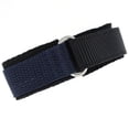 thumbnail image 3 of Watch Band Nylon One Piece Wrap Sport Strap Black Blue Navy Adjustable - 16mm, 3 of 3