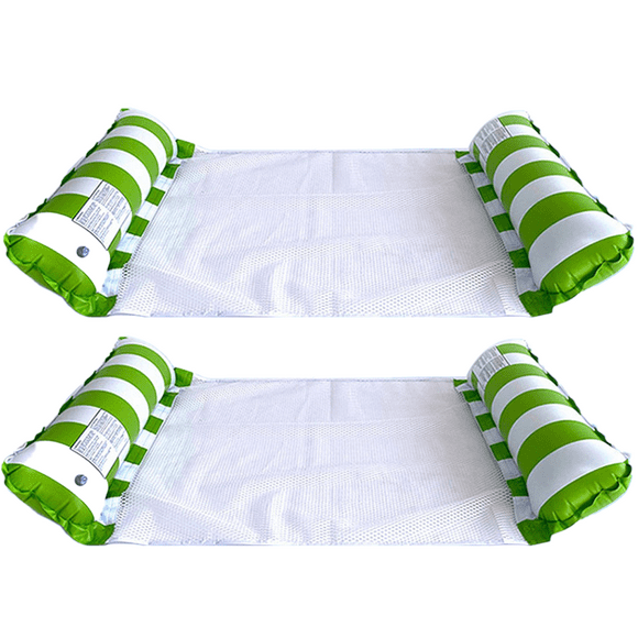 Pool floats adult size - inflatable pool floats pool floats with air pump,2022 large fun water toys as pool loungers - green