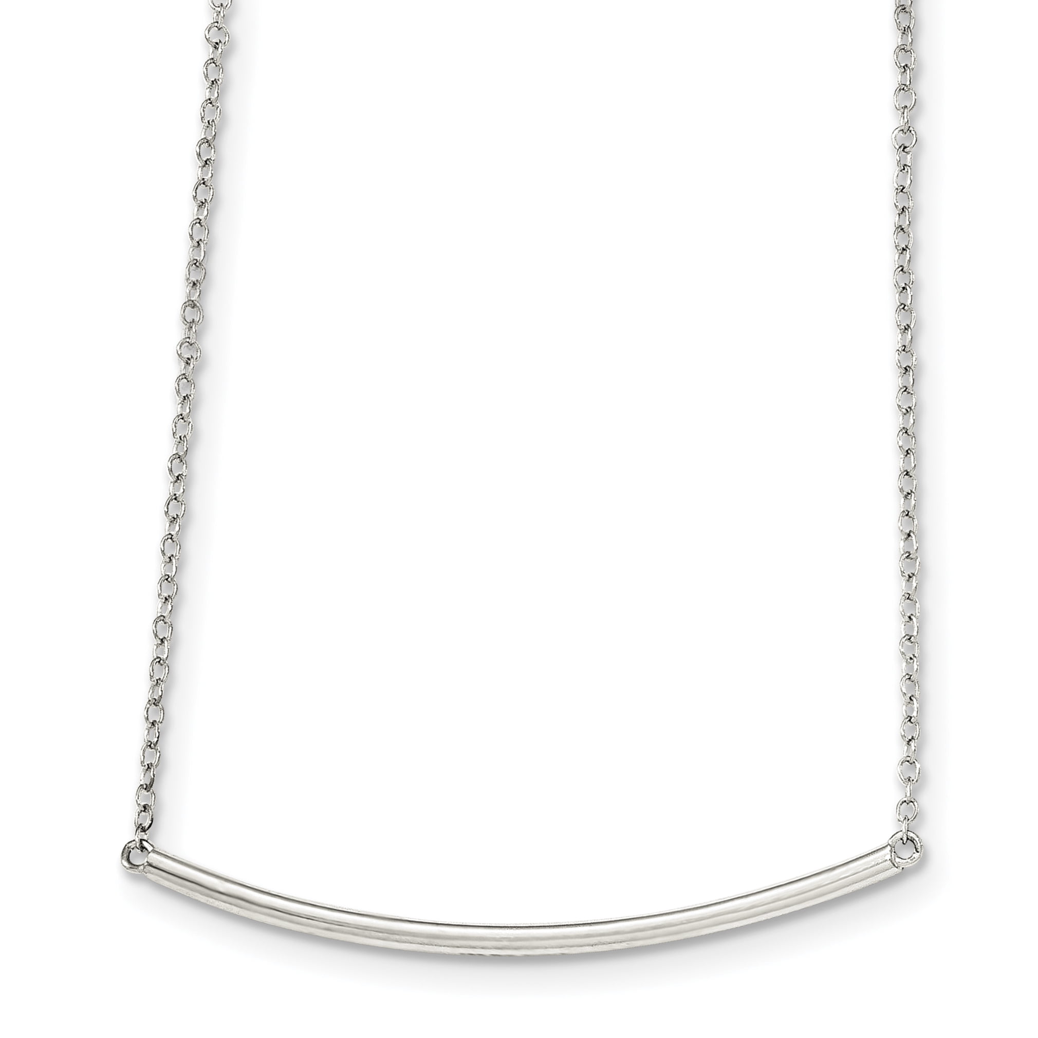 PN-772 Artisan Curved Bar Pendant with 9 Holes in Sterling Silver PN-772 Artisan Curved Bar Pendant with 9 Holes in Sterling Silver