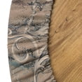 thumbnail image 5 of Ambesonne Bohemian Fitted Round Tablecloth, Earthy Baroque Snake Vibes, 45"- 56" Diameter, Pastel Brown Cadet Blue, 5 of 5