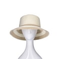 thumbnail image 4 of Time and Tru Women's Paper Straw Striped Sun Bucket Hats, 4 of 4
