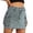 Blue, variant on Women's Mini Cargo Denim Skirt, Low Rise Cargo Skirt Button Bodycon Jean Skirt with Pockets Brown M